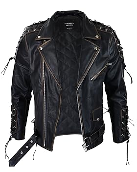 ジャケット・アウター Lounge Lizard Cow leather RIDERS BLACK 716dj+nT-7L._UY350_.jpg